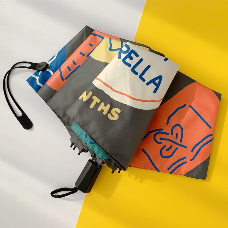 Корейский милый автоматический складной зонт от солнца и дождя - Солнцезащитный и водонепроницаемый зонт в стиле Хёны