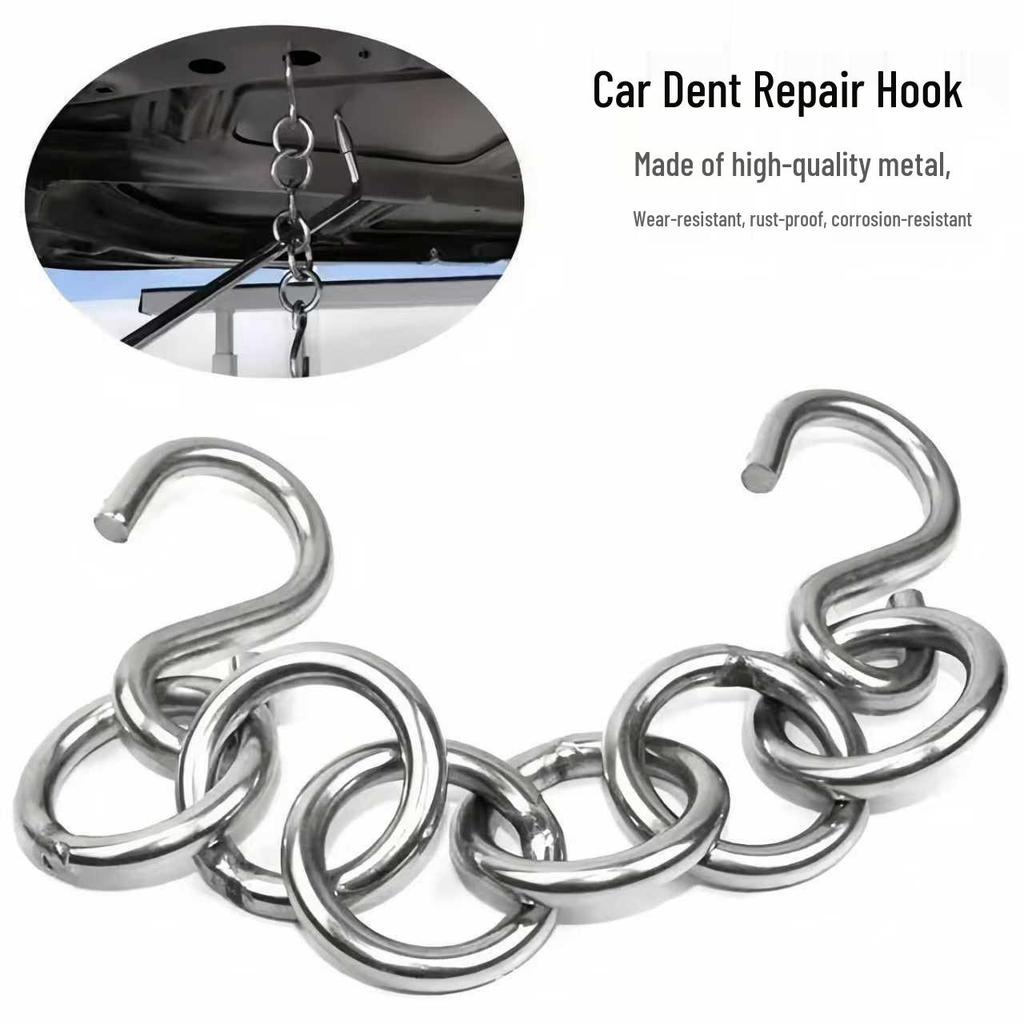 Dent Repair Puller Hook Chain: Non-Destructive Tool for Dents & Bumps, No Bodywork Needed