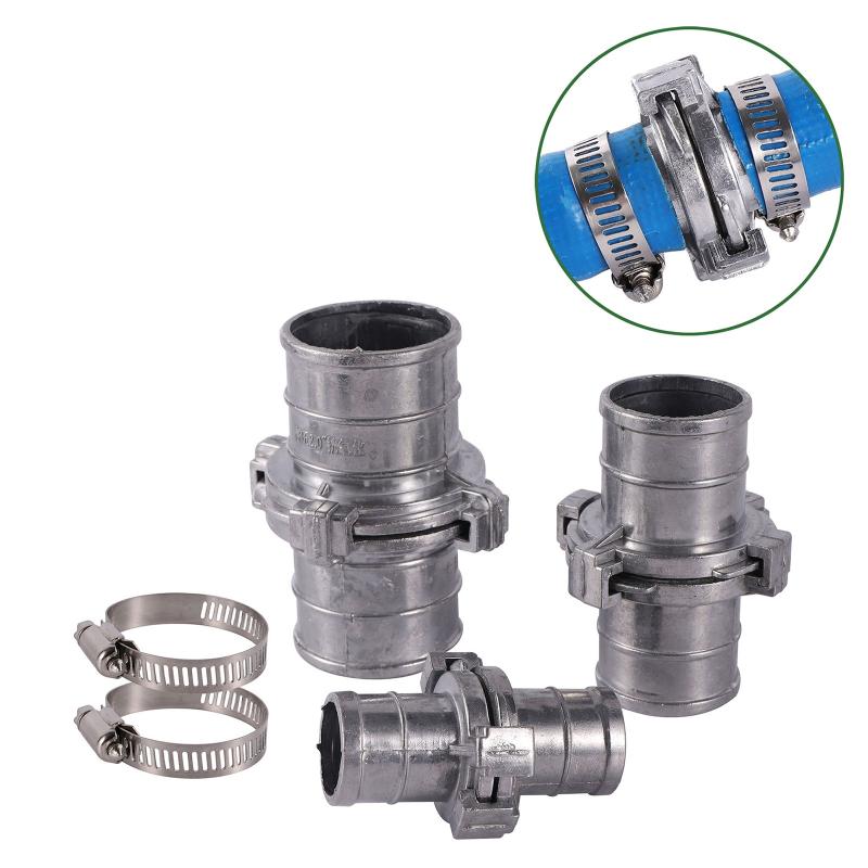 1'' 1.5'' 2'' Fire Hose Connector Belt Hose Fast Docking Snap Coupling Irrigation Hose Clamp Gardening Agriculture Pipe Fitting