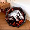 1pc Dragon, dinosaur pattern Umbrella Portable Folding Umbrella Iron Frame Hole Bone Structure Outdoor Home Umbrella