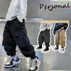 Boys Cargo Pants Spring Autumn Casual Long Style Trousers Kids Joggers Children Sport Outdoor Pants 4-14 Years