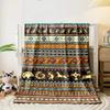Aboriginal Embroidery Art Printed Blanket Warm Soft and Comfortable Home Travel Blanket Sofa Bedding Cover Blanket Holiday Gifts