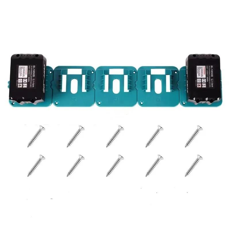 Battery Holder for Makita 18V Li-ion Battery Tools Machine Holder Storage Rack Wall Mount for Makita BL1860 BL1850 BL1840 BL1830