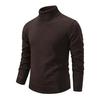 Men Turtleneck Sweater Slim Fit Knit High Neck Pullover Warm Winter Solid Color Rollneck Sweater for Daily Wear Work School Street