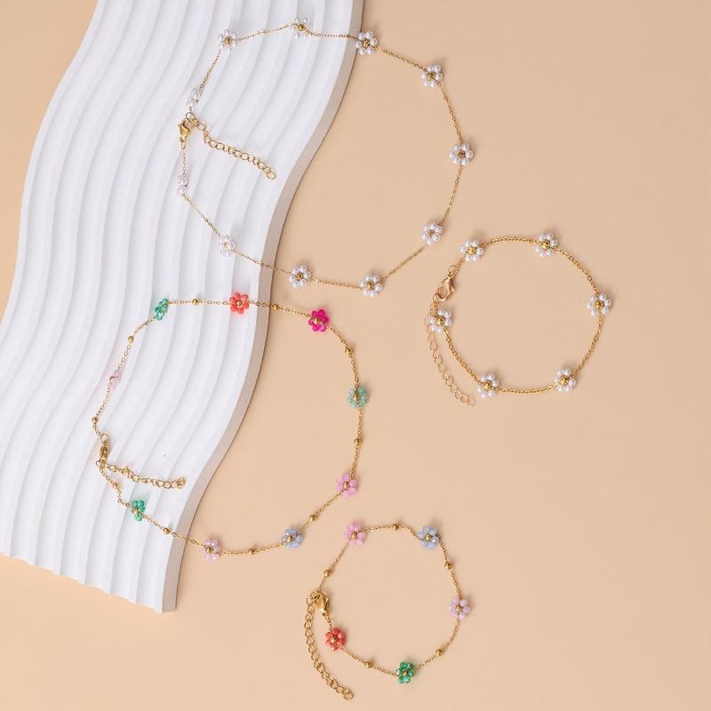 Colorful Flower Bracelet - Stylish, High-end, Luxurious and Versatile Accessory for Girls