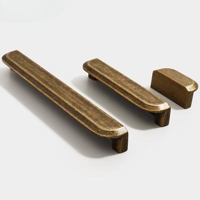 Antique Bronze Cabinet Door Handles Nordic Wardrobe Drawer Handles Retro Aged Solid Zinc Alloy Handles In Antique Bronze Color