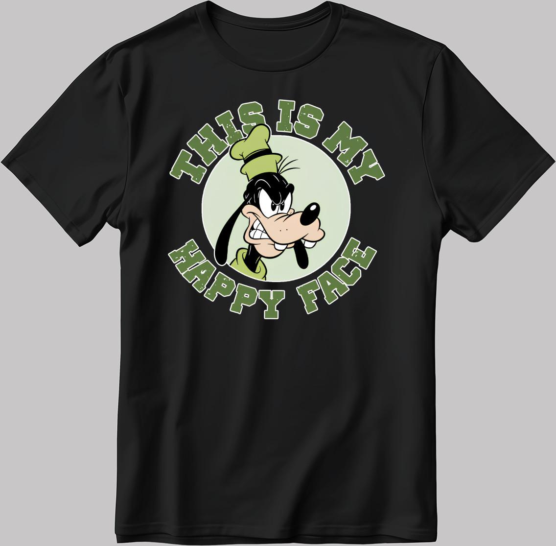 Disney Goofy This is my Happy Face Men s / Women s T Shirt KA316 S