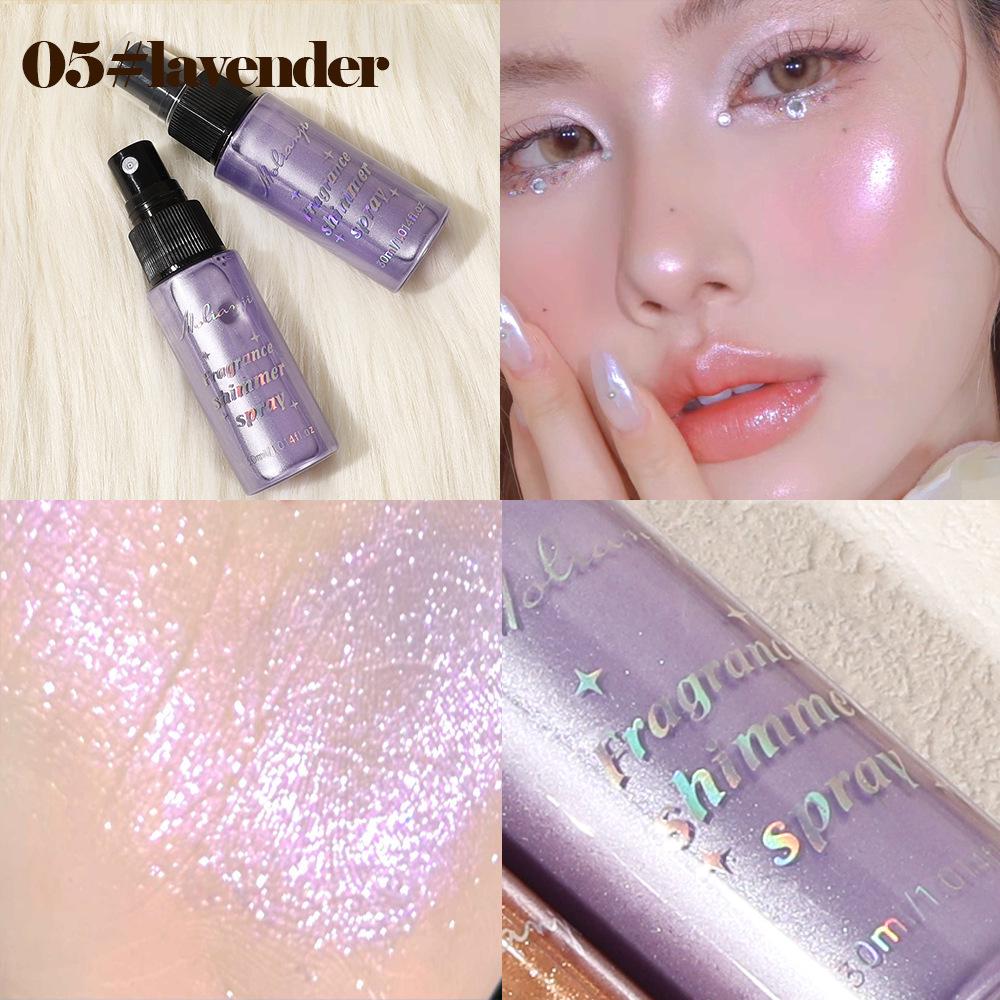 

MOLIANJI Cross-Border Glitter & Brightening Body Spray - Фиолетовый ароматизированный порошок 30ml