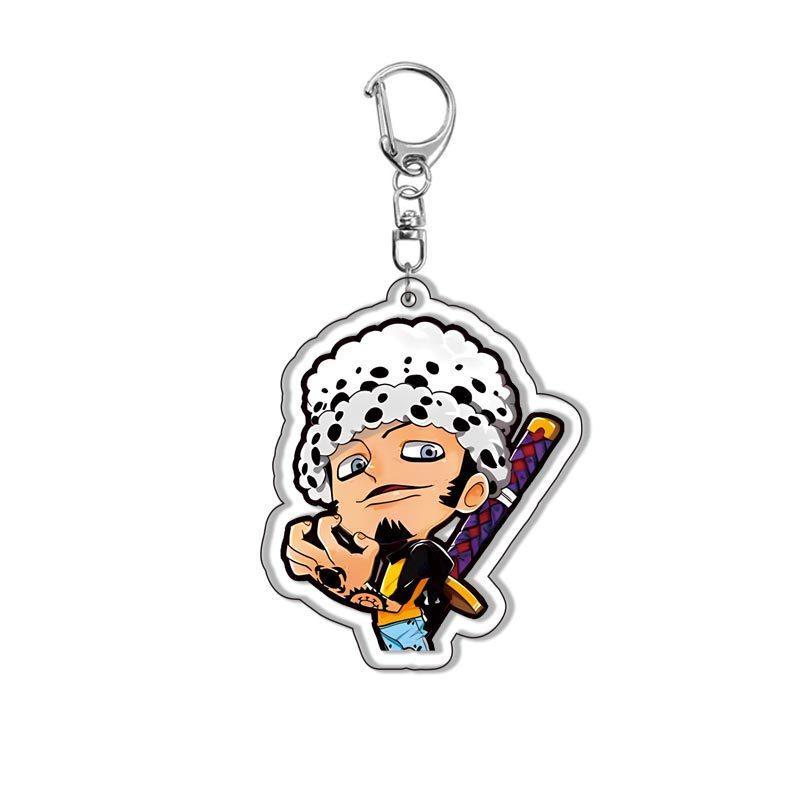 Acrylic Keychain One Piece Luffy Roronoa Zoro - related bag charms and keychains