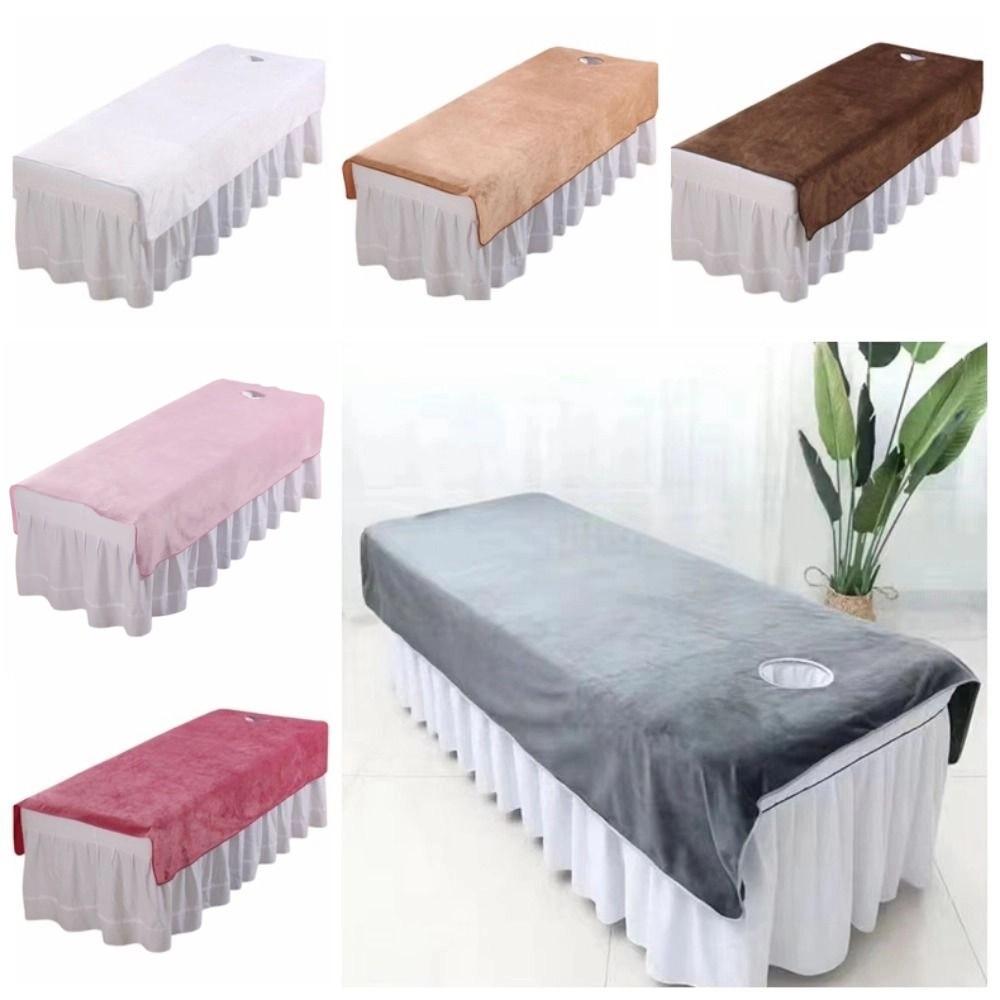 Comfortable SPA Bedspread with Face Hole Beauty Massage Table Cover Massage Bed Sheets  Beauty Tool
