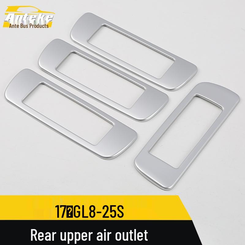 GL8-25S Rear Upper Air Outlet Decorative Frame & Roof AC Cold Air Outlet Sticker, Compatible with 17 Models