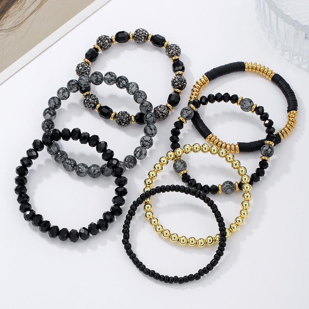 Bohemian Multilayer Beaded Bracelets For Women Handmade Geometric Design Gift Idea