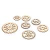120Pcs Holz Getriebe Verzierungen Zarte Leichte Getriebe Dekoration Holz Scheibe Ornament