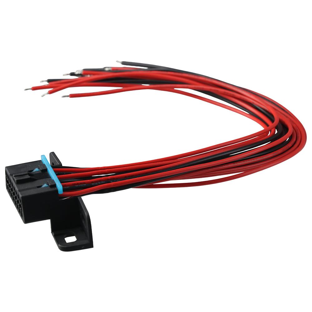 Copper Wire OBD J1962F OBD2 16 Pin Metal Dash Port Open Tinned Wire Full Cable Vehicle