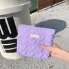 Sweet Flower Women's Quilting Cosmetic Bag Large Capacity Ladies Love Makeup Case Female Travel Storage Bags Clutch Handbags