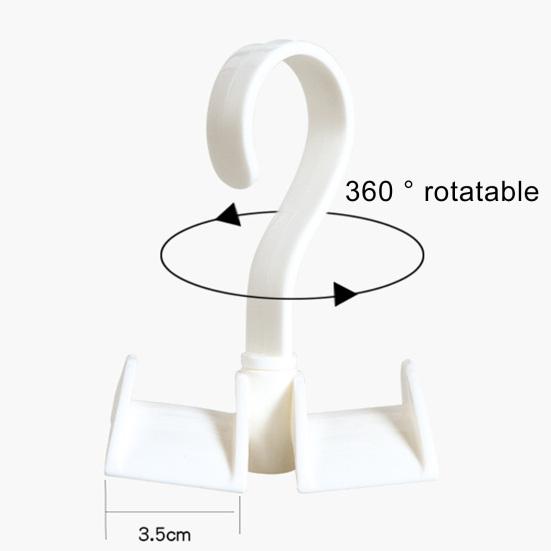 4Pcs Rotatable Closet Organizer Hangers Handbag Hanging Storage Holders Hooks