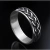 Trendy Titanium Steel Braided Ring for Men and Women Minimalist Fashion Jewelry
