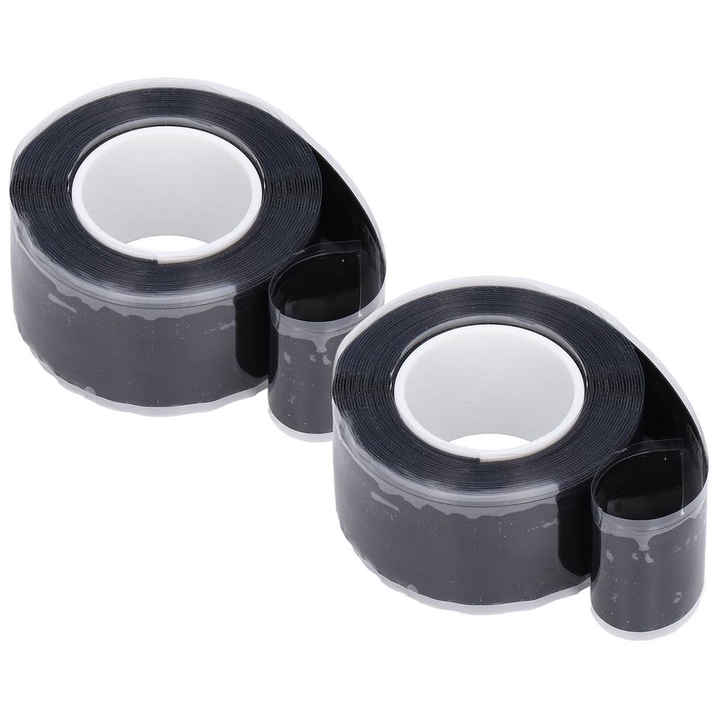 2 Roll Set 2.5cmx3m Electrical Tape Silicone Self Fusing Tape Pipeline Water Pipe Repair Tape for Garden