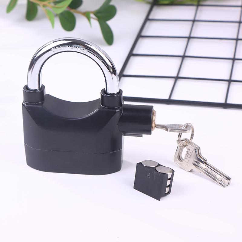 Alarm Lock Anti Theft Alarm Lock Black Anti Theft Security Padlock Waterproof Siren Alarm Lock For Motorcycle Door Windo