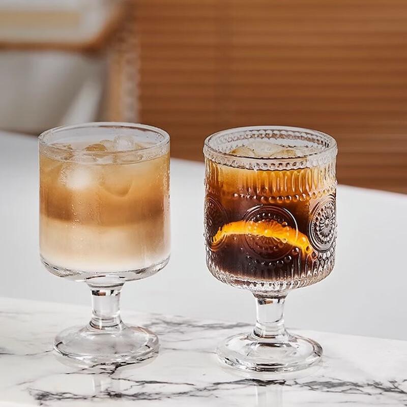 Shangqi 225ml Sunflower Design Glass Cups (Set of 3)