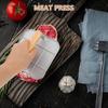 Heavy Duty Burger Patty Maker Press with Wood Handle for Kitchen