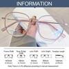Ultra Light Big Square Frame Anti-Blue Light Glasses Women Men Optical Frame Eye Protection Eyeglasses Office Computer Goggles