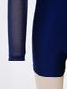 Boys Lyrical Dance Outfit Long Sleeve V-neck Back Invisible Zipper Bosyduit with Split Mesh Pants