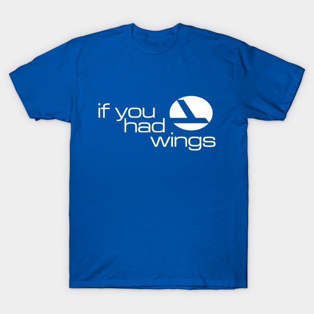 

Men Black Print T-shirt If You Had Wings No-Cut Transfer Paper Print Cotton Tshirt L королівський синій колір