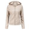 Winter Warm Women Short Coat Leather Jacket Zipper Tops Overcoat Outwear