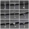 Vintage Big Key Pendant Long Chain Necklace For Women Girl Birthday Gift Enter University Gift Costume Jewellery Necklace