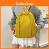 Color Solid Fashion Large Capacity Backpack Surface Inner Pocket Travel School