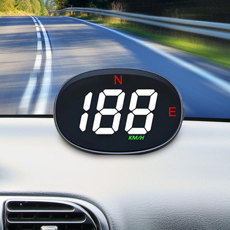 GPS Digital Speed Meter Head Up Display Vehicle Speed Compass USB Plug & Play Overspeed Alarm Meter Speed Gauge For All Vehicle