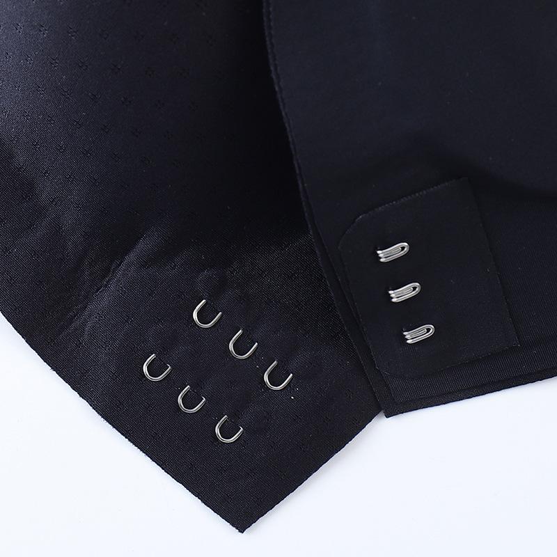 European and American Seamless Back Bra Full Cup Without Steel Ring Push Up Bra for Large Breasts with Front Buckle