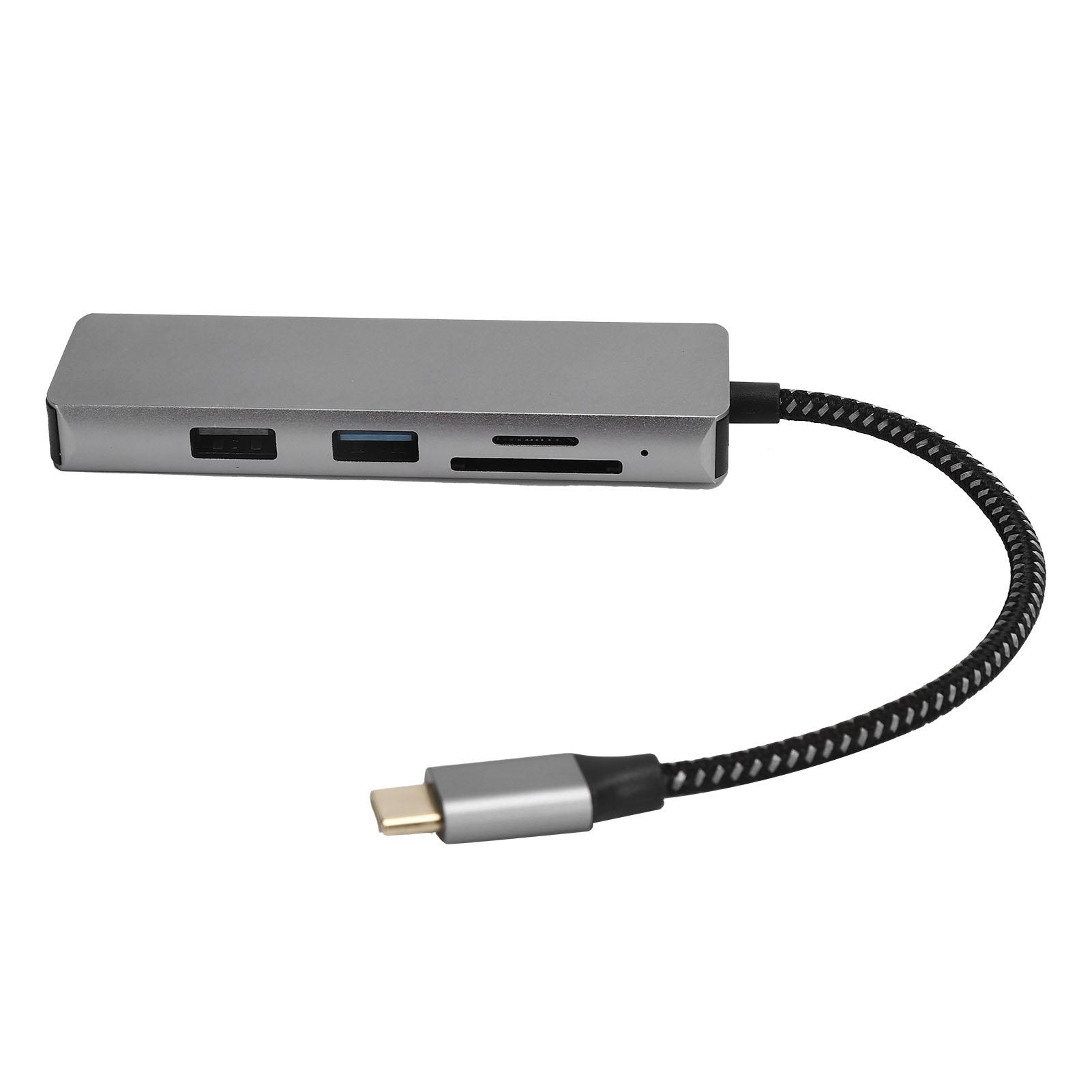 Hub Adapter Card Reader 5 in 1 TypeC USB 3.0 4K High Definition Multimedia Interface