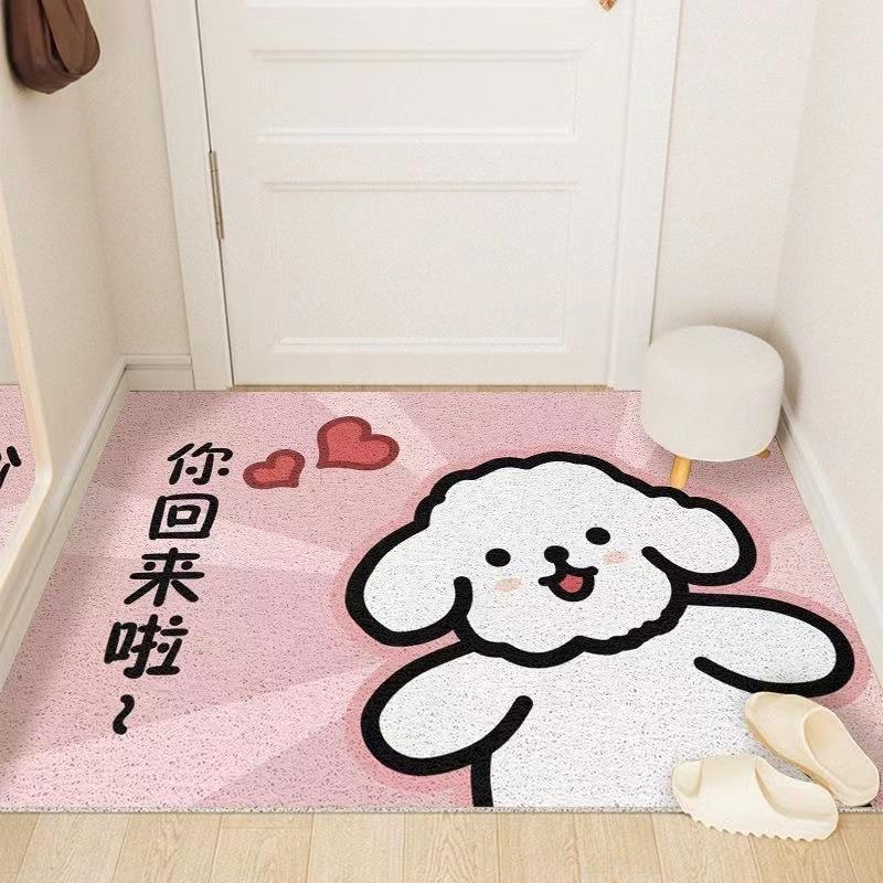 Cute Puppy Welcome Mats Dog Lover Doormats Hello Home Design Pet Theme Entrance Mats for Animal Lovers