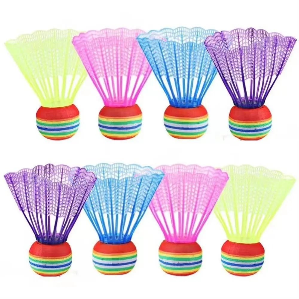 6 Colorful Badminton Stable Flight Badminton Outdoor Sports Badminton Durable Badminton Balls Shuttlecocks, Balls, Accessories,