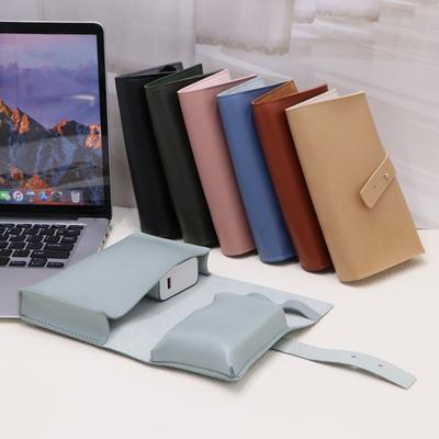 PU-Leder Kabel Organizer Reise Gadget Tasche mit Fächern Mehrzwecktasche für Powerbanks Ladegeräte & Zubehör Neu