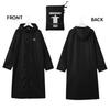 Moonbat EDWIN Long Raincoat with Storage Size L Pouch, Water-Repellent, Black, (53069)