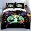 Glowing tree with celestial symbols. Bedding sets Duvet cover sets Duvet covers Pillowcases(1 * Duvet Cover 2 * Pillowcases, without duvet insert)