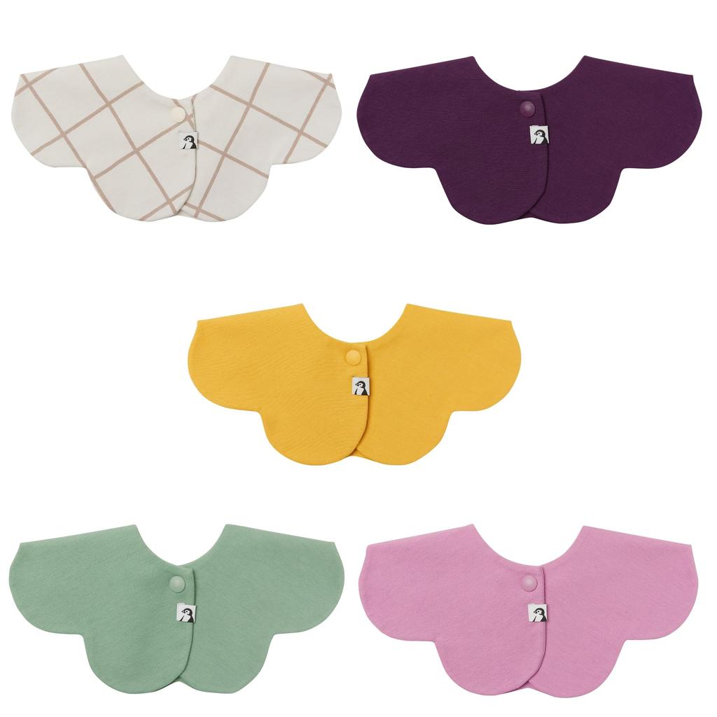 Konny Baby Bib Set Baby Bib Rolling Bib Absorbent and Quick Drying Simple Girl Boy Baby Coordination Baby Shower Gift Stylish Present 5 Sage Deep Deep