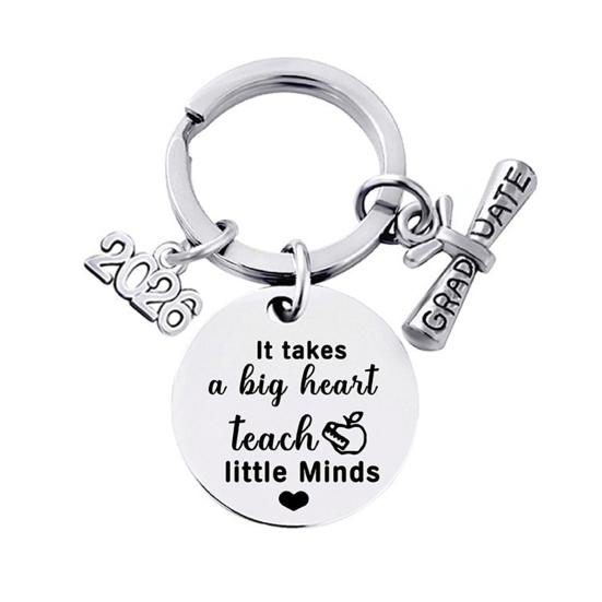 Keychain Pendant Class of 2026 Durable Stainless Steel Keepsake Nursing Law Students Keychain