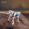 Подарочный набор керамических рюмок Jingdezhen сине-белой росписи