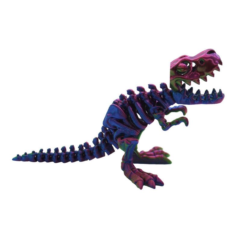 3D Printed Movable Tyrannosaurus Rex Figure - Creative Children's Day Ornament Toy