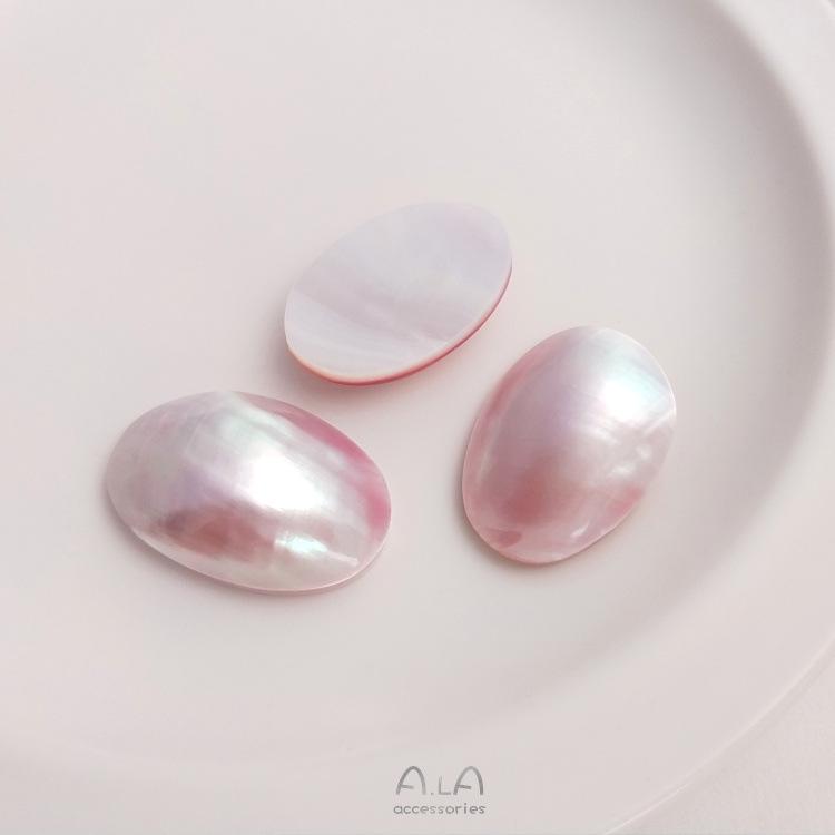 

Подвеска из натурального японского морского жемчуга мабе-кабошон для плетения проволокой, ожерелье «сделай сам»