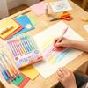 12-Color Stackable Click-Action Acrylic Fluorescent Markers for Multi-Surface DIY Doodle Art and Hand Accounts