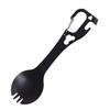 Multi-functional Travel Titanium Alloy Cutlery: Portable Stainless Steel Spoon, Picnic Fork, Bottle & Can Opener