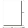 A-One Label Sticker A3 Uncut 20 Sheets 28411