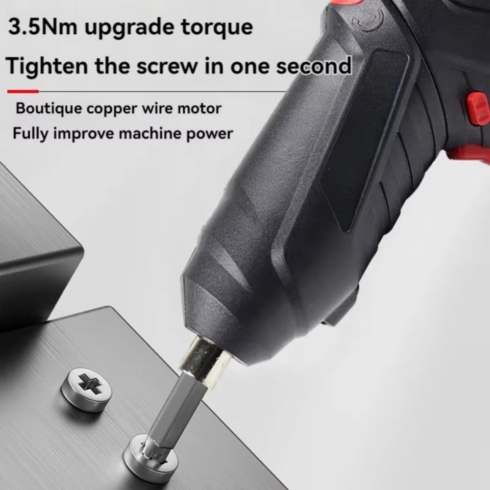 3/15/47PCS 1800mAh Lithium Battery Rechargeable Cordless Impact Drill  Carpentry Drilling
