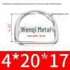 304 Stainless Steel Semi-circular D-Ring Bag Strap & Hat DIY Seamless Triangle Buckle.