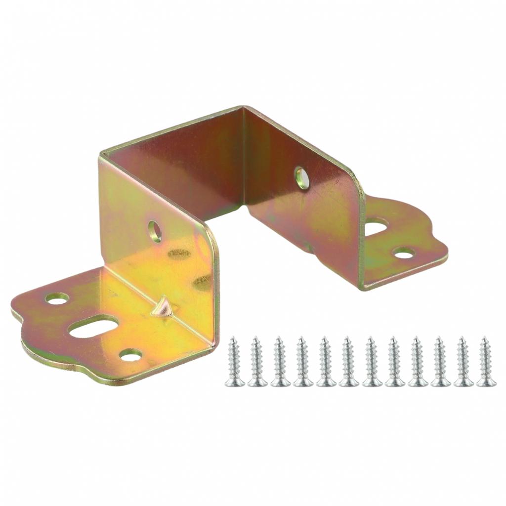Bed Rail Brackets Heavy Duty Support Metal Hinges Fixed With Screws